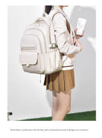 Mochilas versátiles de color sólido de gran capacidad para hombres y mujeres, mochilas casuales y sencillas para parejas - details 7