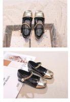 Nuevo negro tacón grueso francés Mary Jane boca ligera cabeza redonda versátil retro pequeños zapatos de cuero - details 11