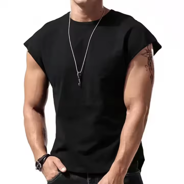 Chaleco de gimnasio de malla de verano para hombre, camiseta sin mangas deportiva holgada de secado rápido para ejercicio físico, camiseta sin mangas para culturismo - 1