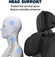 Almohadas de Cabeza Ajustables para Coche con Espuma de Memoria Soporte de Cuello para Adultos y Niños - details 5