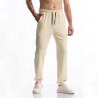 Pit rayé Design tissu hommes pantalons de Sport décontractés pantalons de Sport de gimnastique hommes survêtement pantalons de survêtement course entraînement Jogging pantalons longs - details 5