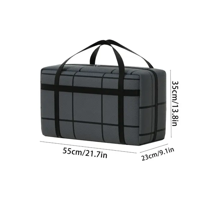Bolsa de almacenamiento de ropa de tela no tejida, bolsa de embalaje móvil plegable de gran capacidad, impermeable, ahorro de espacio, bolsas de equipaje móvil - 1
