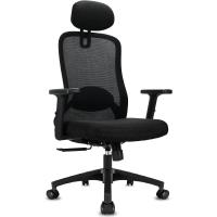 Escritorio, Silla Ergonómica con Reposacabezas, Reposabrazos, Función 90 ° -130 °   Respaldo Bloqueable, Ajuste de Altura, Silla Oficina Capacidad de Peso 150KG - details 7