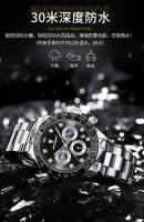 Reloj de hombre de marca suiza nuevo reloj de cuarzo multifuncional luminoso impermeable - details 7