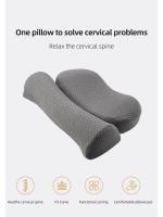 Almohada Cervical de espuma viscoelástica para dormir de lado, cojín ortopédico ergonómico para el contorno - details 0