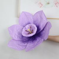 Flores de narciso de papel coloridas a gran escala, flores de papel arrugado de 50 cm, arreglo para eventos de boda, fondo de boda, flores simuladas en 3D - details 9