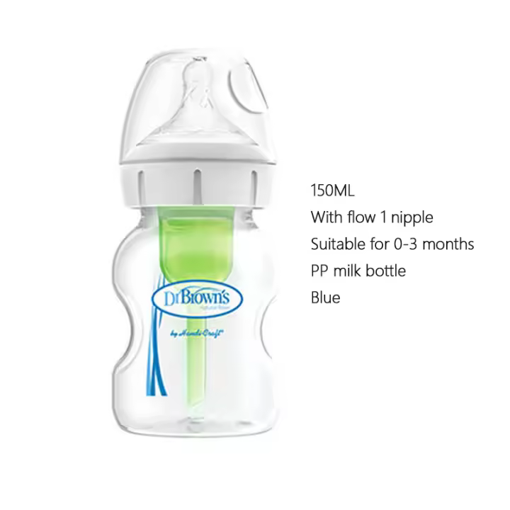 Dr. Brown-botella de pp para evitar la flatulencia, bote para recién nacido, calibre ancho, 150ML, 270ML - 1