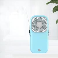 Miniventilador De Mano portátil con Función de energía Móvil y 4 Velocidades Silencioso, Recargable, Plegable, Pequeño ,para Interior De Oficina ,Viajes,Hogar - details 3