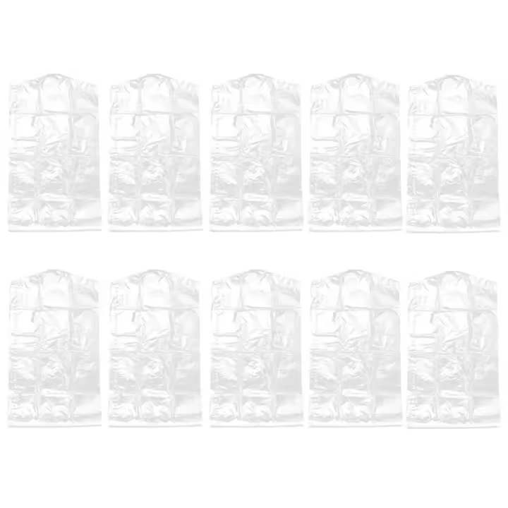 Plástico 10 Uds. Impermeable colgante grueso a prueba de polvo organizador de guardarropa ropa cubierta antipolvo bolsa de ropa Protector de abrigo - 1