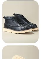Cuero genuino de alta gama, cabeza de res pura, capa de cuero de vaca, cáscara de cabeza, plataforma, zapatos de cuero. - details 6
