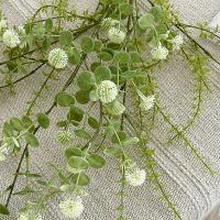 Planta verde Artificial de estilo bosque, hojas de palma grandes, flor de simulación, plantas falsas hechas a mano de plástico, boda y cumpleaños - details 5