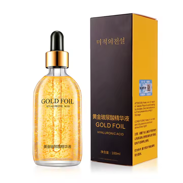 Sérum Facial de Nicotinamida Hialurónico Dorado 24k Esencia de Colágeno para Piel Suave - 1