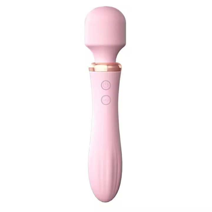 Potente masajeador de varita vibradora para clítoris con punto G con varita personal recargable de doble punta, estimulador vaginal con 10 funciones de vibración y calefacción, ABS + silicona, juguete sexual para adultos para mujeres - 1