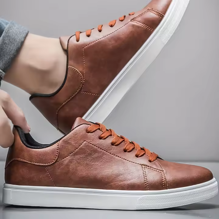 Zapatillas bajas informales con cordones y punta redonda para hombre, perfectas para primavera y verano - 1