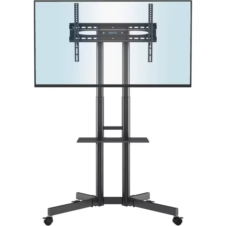 Soporte TV Ruedas para Pantallas de 32"-85" Plasma/LCD/LED, Soporte TV Suelo con Bandeja, Soporte TV Pie de Exhibición para Exhibición en el Hogar con Ruedas Giratorias - 1