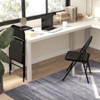 Juego de 2 Sillas Plegables Sillas Abatibles con Respaldo y Estructura de Acero para Salón Oficina Estudio 45x46x78 cm Blanco - details 15