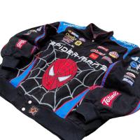 Suzuki motocicleta 2024 Protector de cierre de cremallera forro a prueba de viento patrón impreso Unisex invierno cálido chaqueta de carreras de lana - details 3