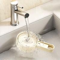 Soporte de secador de pelo con ventosa de plástico, soporte de secador de pelo sin perforaciones montado en la pared con caja de almacenamiento, ahorro de espacio - details 4