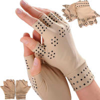 Guantes de compresión para artritis, manoplas magnéticas para terapia de salud sin dedos, soporte deportivo para la muñeca - details 11