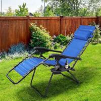 Tumbona de jardín Sillón de relajación Plegable Tejido Oxford reclinable, Resistente a la Intemperie - details 2