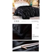 Juego de cama de seda morera, funda nórdica, funda de almohada, sábanas de satén de lujo - details 24