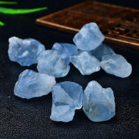 Cristales de roca Natural en bruto, piedra de energía curativa de Reiki, espécimen Mineral de decoración de Acuario, Celestia azul, 100g - details 3