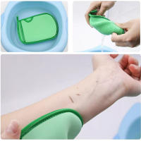 Guantes de baño exfoliantes universales, manopla de limpieza corporal multiusos, doble cara, súper suave - details 0