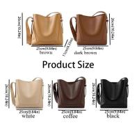 Bolso de hombro de diseñador de cuero dividido Material de piel de vaca estilo Casual bolso de cuero genuino nueva moda diseño de axila - details 0