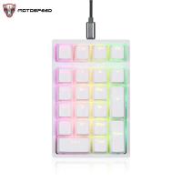 Motospeed K24 nical Numeric Keypad Hot-Swap Switch Wired Keyboard Computer Numpad 21 Keys With Drive For Laptop PC - details 0
