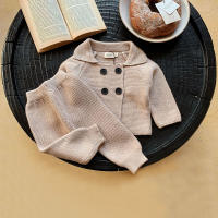 Ropa de punto para niños pequeños, suéter y pantalones de Color sólido, conjuntos de ropa de bebé, 2 piezas, Primavera - details 2