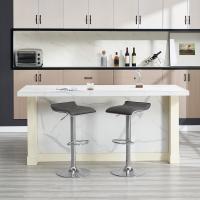 Taburetes de Cocina Giratorios 360° Altura Ajustable con Reposapiés Taburetes Altos con Asiento PVC para Comedor, Salón y Cafetería Negro+Negro - details 42