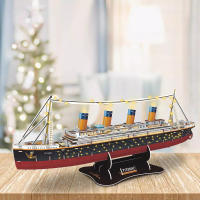 Fanbusa 3D LED Titanic Toys puzle para adultos para construir, escritorio grande decoración Ti - details 3