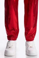 Modo Superficie brillante estampage à chaud hommes pantalons décontractés Harajuku Hip Hop Disco danse Streetwear cordon discothèque pantalon - details 12