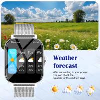 Reloj inteligente, conversación/respuesta inalámbrica, múltiples modos deportivos, pronóstico del tiempo, notificación de mensajes, para Android y iPhone, unisex - details 4