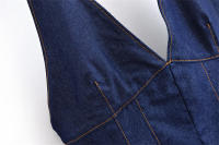 Vestidos Vaqueros de Verano para Mujer OUWU Novedad 2021, Elegante y Ajustado con Cuello en V y Cuello Colgante, Perfecto para Vacaciones, Moda Urbana, Ideal para Estudiantes Jóvenes - details 5