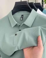 Nueva camiseta personalizada de verano de alta gama para hombre, Polo de marca de moda de negocios de manga corta de color sólido, cómodo y transpirable - details 10