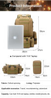 Mochila de senderismo 4 en 1 de 50l para hombre, bolsa de asalto multifuncional impermeable, desmontable, para exteriores - details 8