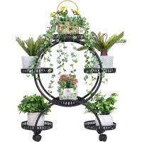 Estantería para Macetas de Metal con Ruedas Soporte Universal para 6 Niveles con Ruedas - details 0