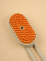 Cepillo de goma suave recargable por USB para gatos, cepillo de masaje para baño, eliminación de vello de mascotas, 3 en 1 - details 1