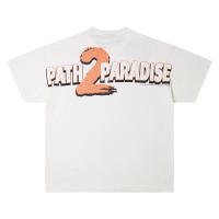 2025 Camisas casuales básicas de moda de verano, camisetas holgadas de algodón puro para hombres y nuevas camisas de manga corta para parejas con estampados de logotipos en la parte delantera - details 1