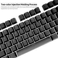 Reemplazo de teclas mecánicas PBT, tapas ergonómicas resistentes al aceite para teclado de juegos con extractor de teclas, 104 teclas - details 4
