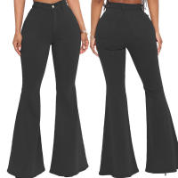 Pantalones acampanados de mezclilla elástica ajustados a la cintura HSF99 Fashion - details 39