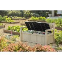 Baúl de Almacenamiento de Resina Grafito Capacidad de 265L Ideal para Ordenación de Jardín y Terraza 140 x 60 x 84 cm - details 16