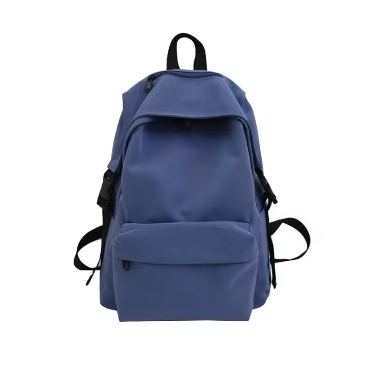 Mochila escolar Mochila ligera de alto valor para niñas Mochila de color sólido para estudiantes de secundaria Mochila informal de gran capacidad - 1