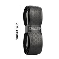 Cinta de agarre de murciélago a rayas de PU, banda elástica de sensación seca para béisbol, cinta resistente al desgaste, mango de raqueta de tenis de 1m, Unisex - details 3