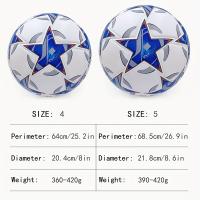 Balón de fútbol de cuero PU n.° 5, balón de fútbol de alta elasticidad, resistente al desgaste y a prueba de explosiones - details 3