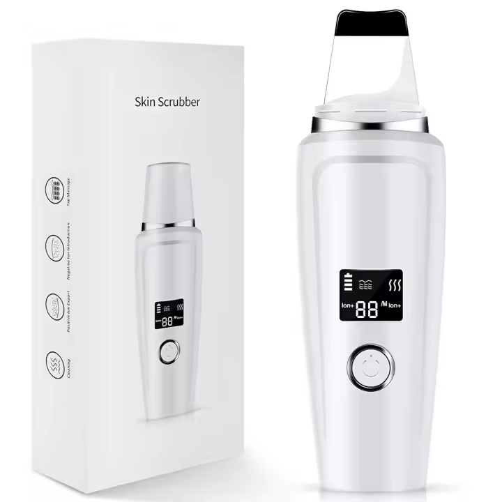 Exfoliante de Piel Ultrasónico Herramienta de Limpieza Facial Profunda con Pantalla LCD - 1