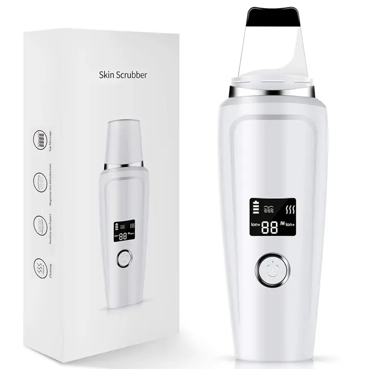 Exfoliante de Piel Ultrasónico Herramienta de Limpieza Facial Profunda con Pantalla LCD - 1