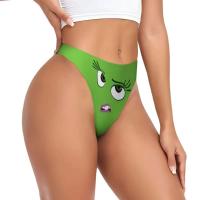 Ropa interior femenina de las bragas de la comodidad de las tangas de la tanga de la impresión del lado de encargo para mujer - details 1
