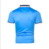 Nueva camiseta de verano con contraste de color patchwork, POLO de manga corta de moda deportiva juvenil para hombre - details 3